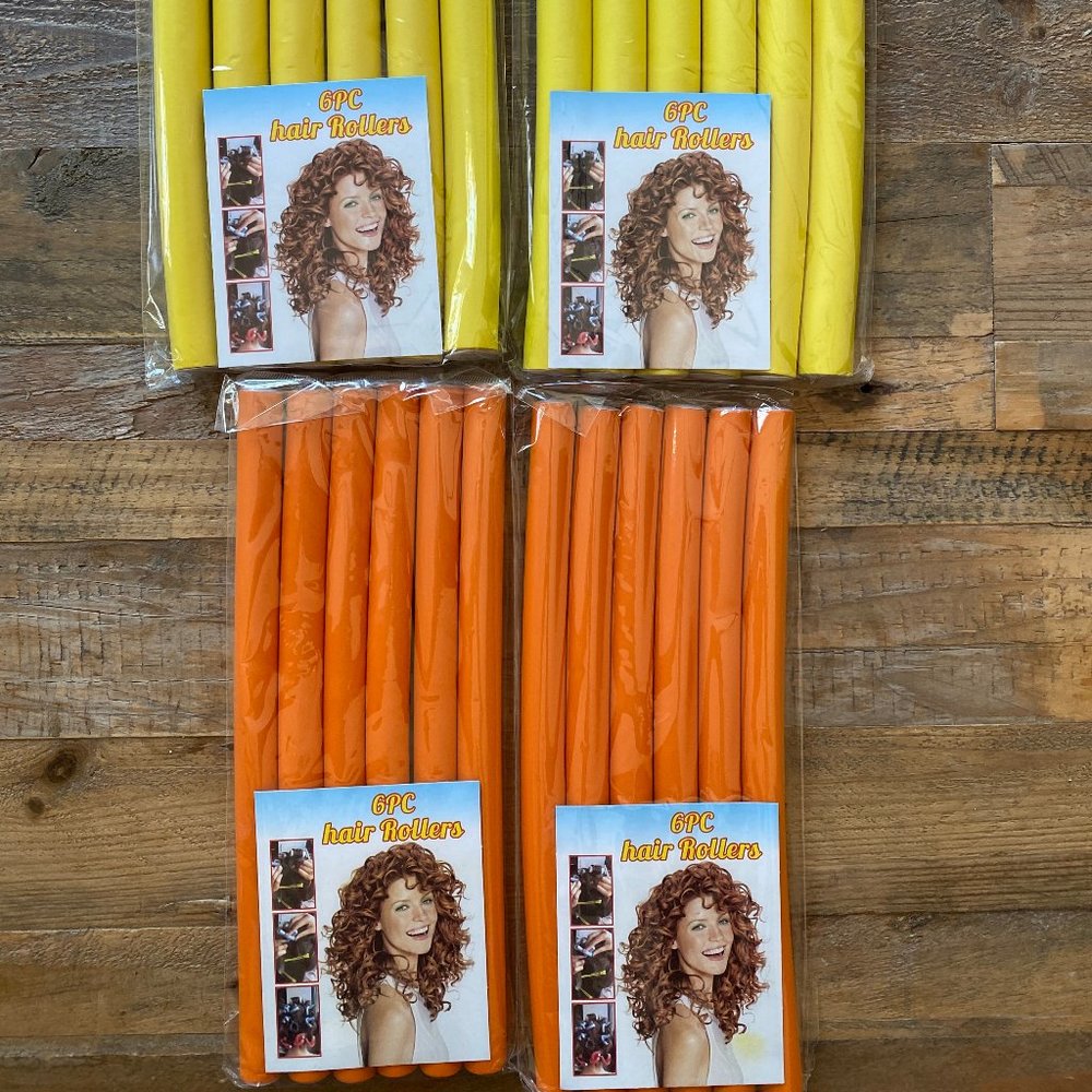 9.5" Spiral Hair bendable Foam Curler Roller Set